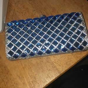 Royal blue badazzled bag bag
